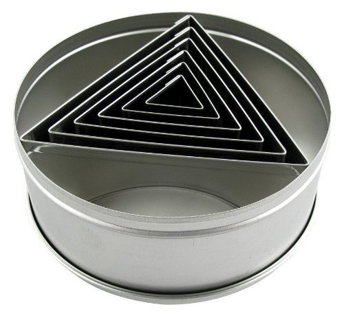 Ateco Stainless Steel Triangle Cookie Cutter Set of 6 Nesting Sizes 34 to 312... gallery