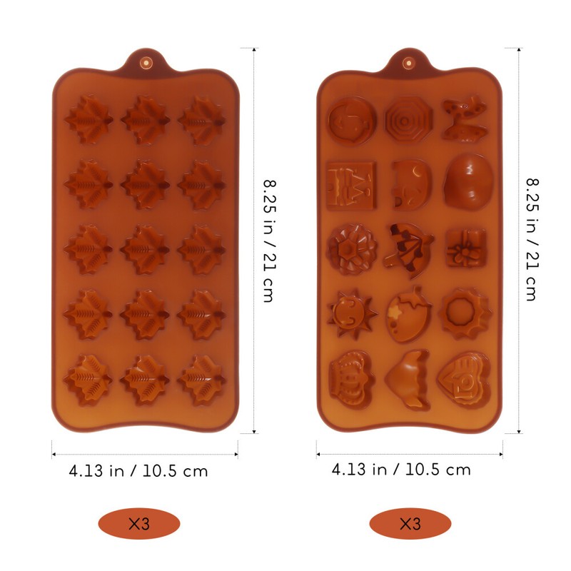 6 Pcs Non-Stick Chocolate Moulds Chocolate Molds Baking Chocolate Molds gallery