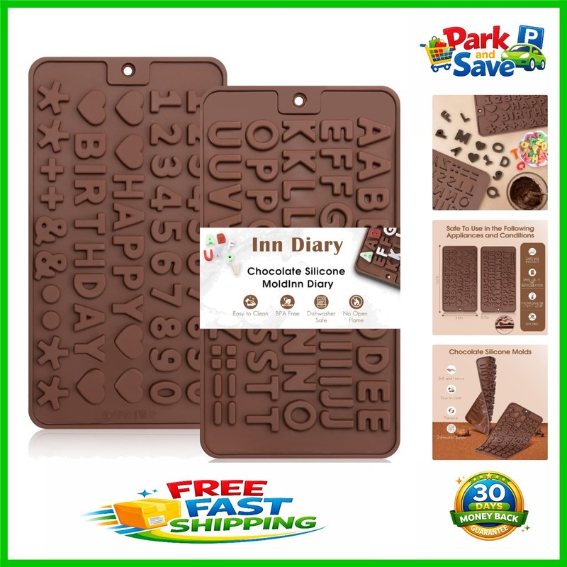 Non-Stick Letter and Number Silicone Molds – Ideal for Birthday Celebrations