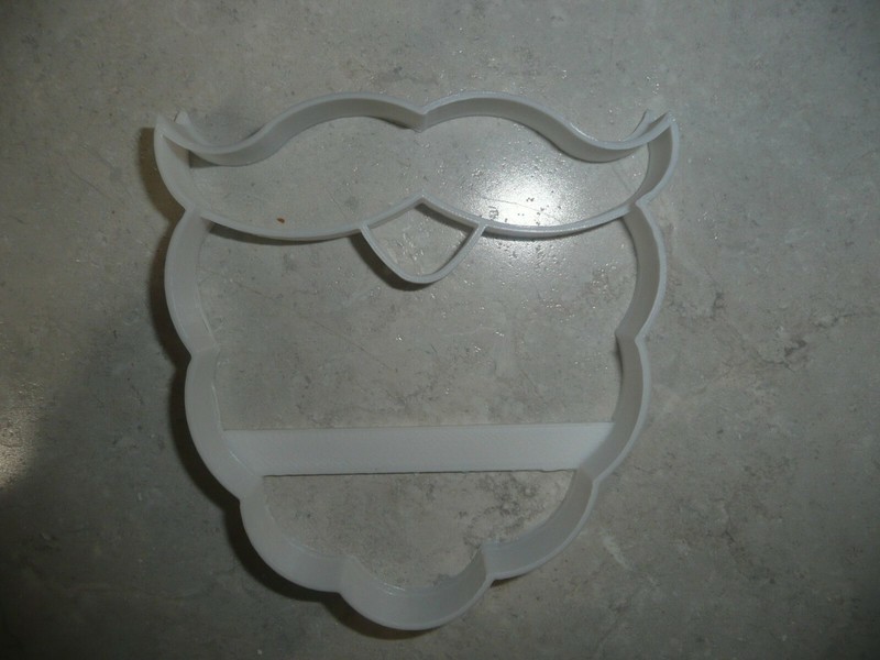 SANTA CLAUS, ST NICK BEARD CHRISTMAS COSTUME PIECE COOKIE CUTTER USA PR3247 gallery