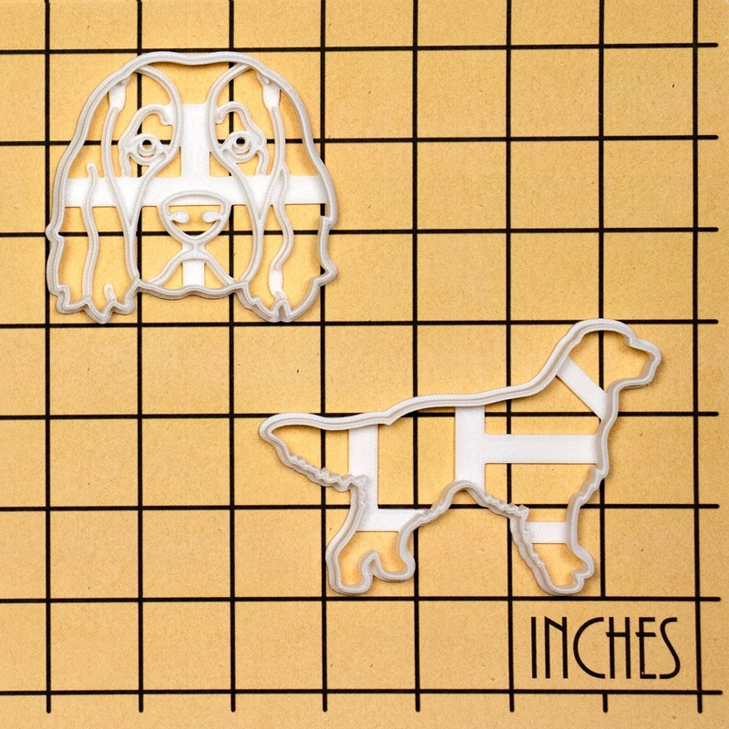 Irish Red and White Setter Cookie Cutters Set - IRWS dog treats adoption animal gallery
