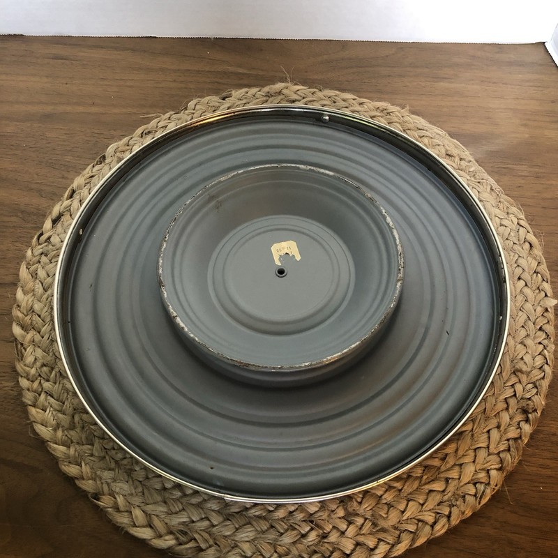 Vintage Rotating Cake Plate Lazy Susan MCM 1950's 11.5" Round Art Deco gallery