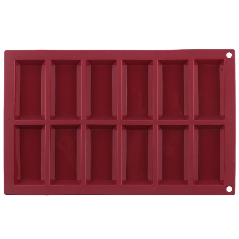 Deep Silicone Thick Chocolate Candy Bar Mold 12Cavity NonStick Food Grade gallery
