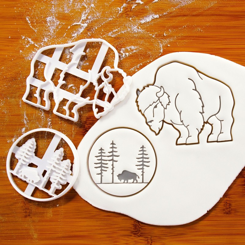 Wood Bison Cookie Cutter – wildlife animal conservation national park nature