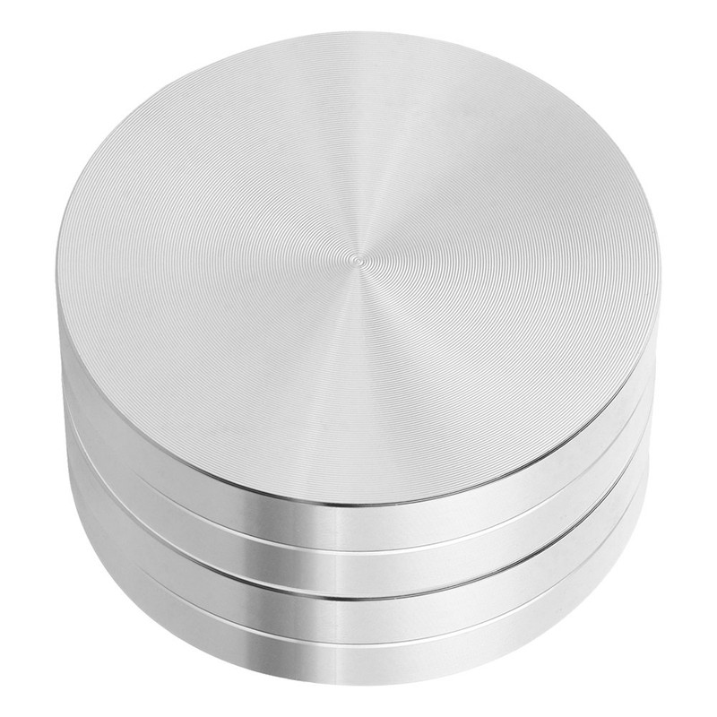 2pcs Rotating Cake Stand: Cake Turntable Bearing Base Aluminium Alloy Revolving