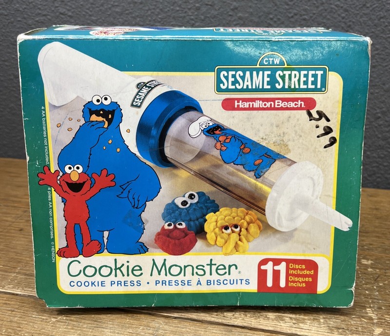 1998 Hamilton Beach Sesame Street Cookie Monster Cookie Press ( Video) gallery