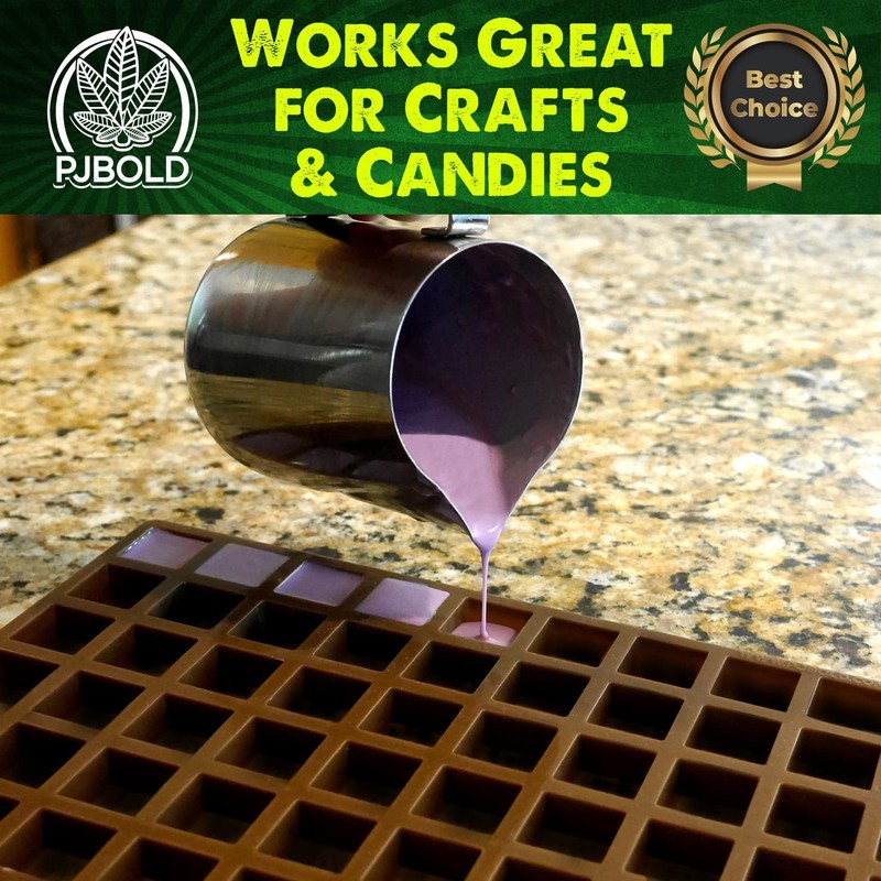 Square Silicone Candy Mold - 266 Cavity, 2mL for Chocolates, Gummies & Treats gallery