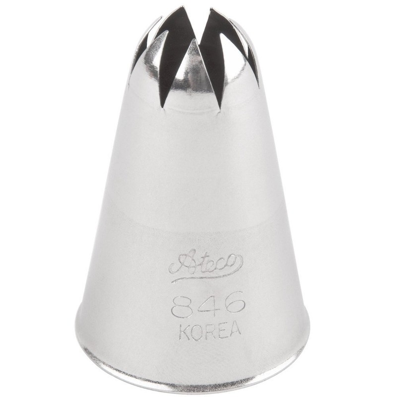 # 846 Closed Star Pastry Tip 1/2” Opening Diameter Stainless Steel