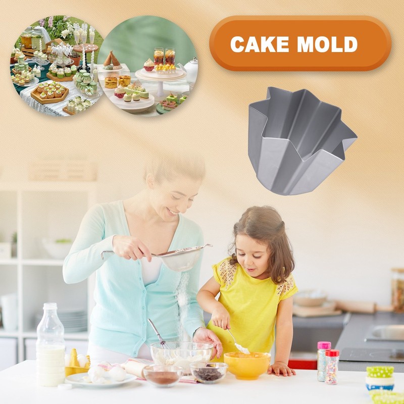 Anodized Aluminum Decorative Mold Cake Bread Pandoro Jelly Chocolate Muffin6320 gallery