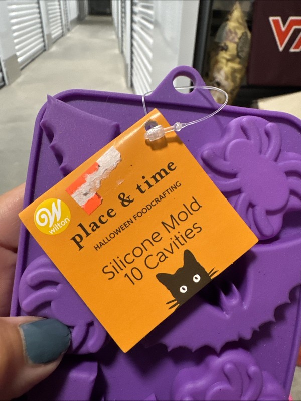 Place & Time WILTON Bats And Spiders Halloween Foodcrafting Silicone Candy Molds gallery