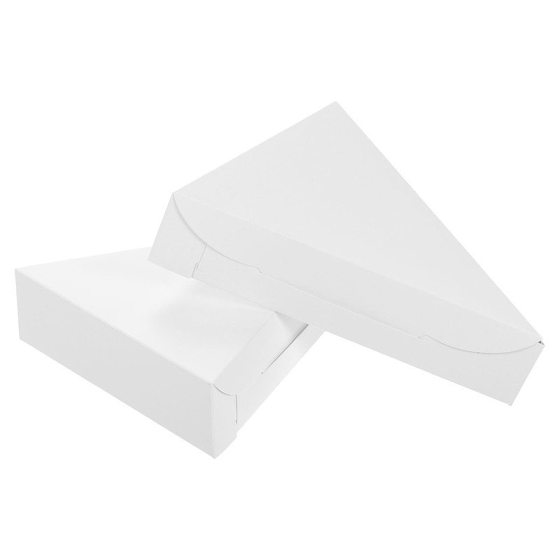 Pizza Boxes, 20Pcs 205x165x45mm – Triangle Pizza Slice Box (White)