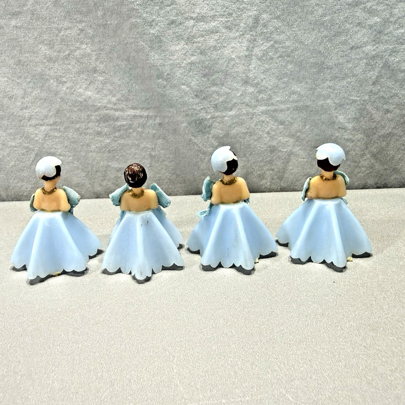 15 Vintage Pastel Blue Cake Toppers and Candle Holders 1970s Wilton Hong Kong gallery