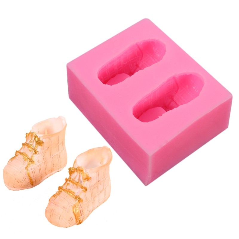 Fondant Moulds Cake Gadget Cute Baby Shoe Shape DIY Cake Mold Gifts for Children