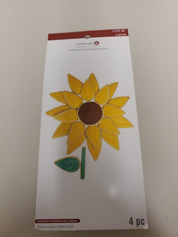 Thanksgiving Fall Sunflower Cookie Cutters Autumn Leaf Design By Celebrate It