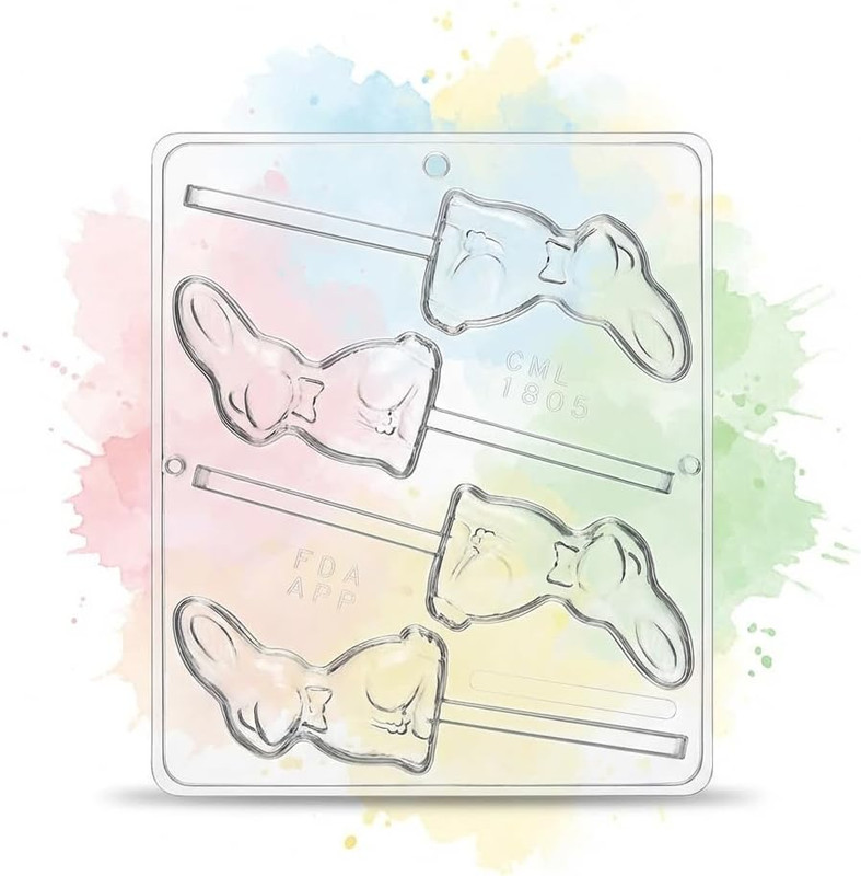 Bunny Lollipop Chocolate Candy Mold Easter gallery