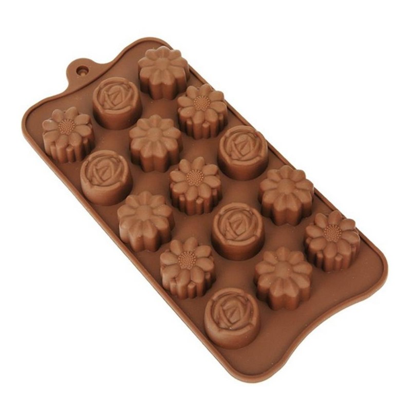 Multi-Pattern Silicone DIY Flower Chocolate Cake Soap Baking Biscuit Tray Mold K gallery