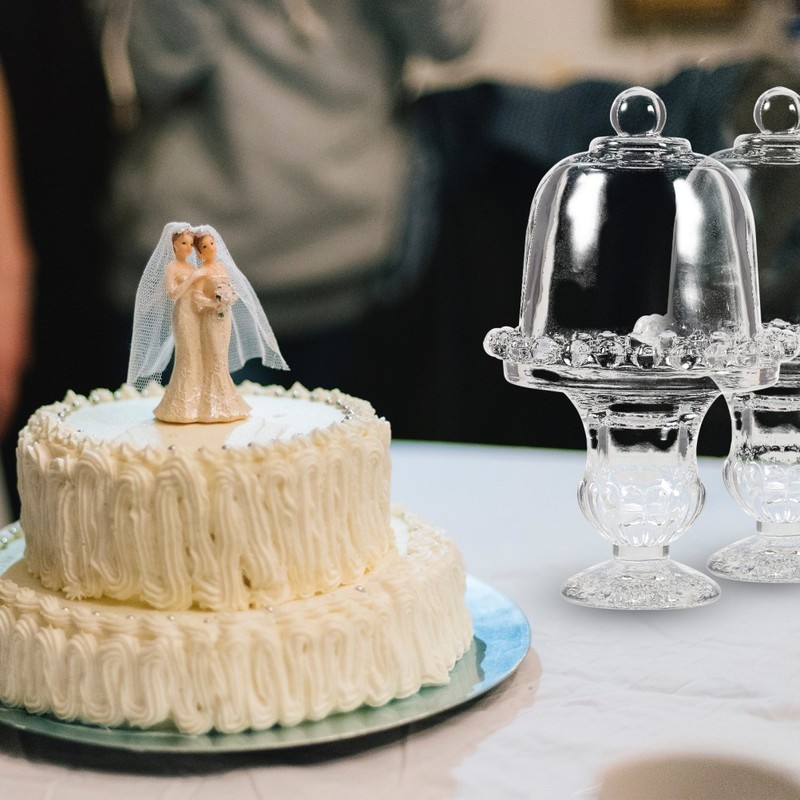 Small Covered Cake Plate Mini Plates with Dome Cupcake Display Stand gallery