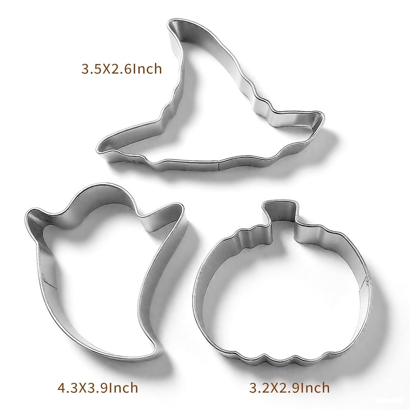 Horror-themed cookie cutters - Witch's Hat, Pumpkin, Ghost, Cemetery，Bat and ... gallery