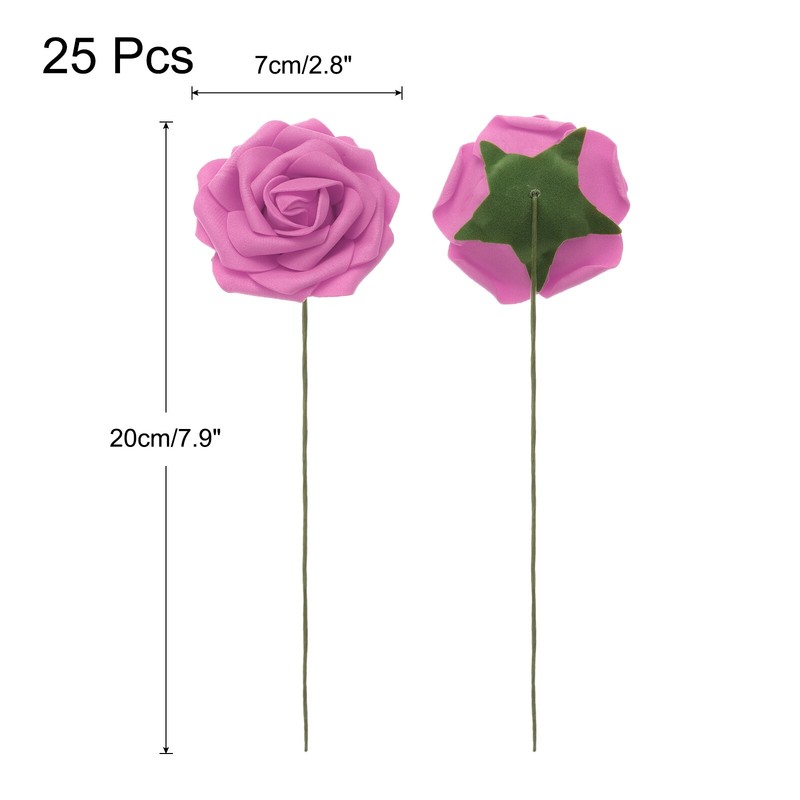25pcs Foam Roses Artificial Flower Fake Roses with Stems, Rose gallery