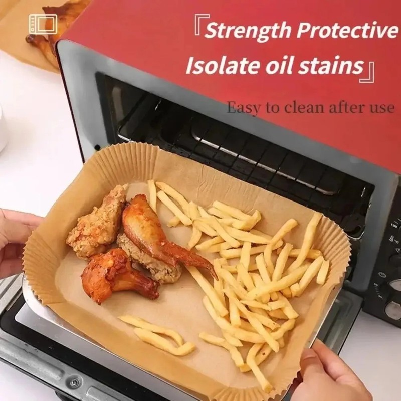Disposable Air Fryer Paper Liners Non Stick Parchment Accessories gallery