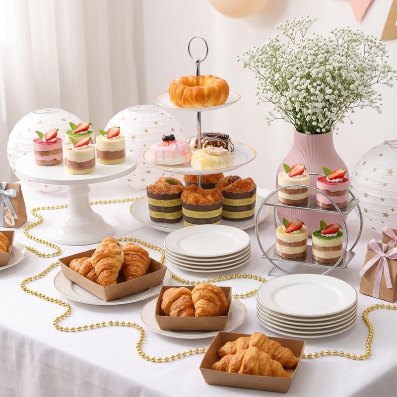 Cake Stand Hardware, Tiered Plate Hardware, 3 Tier Stainless Steel Tiered Tra... gallery
