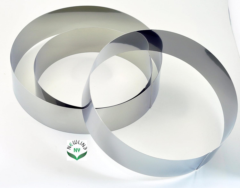 Newlineny Stainless Steel Cake Mousse Rings for Creating round Appetizers, Molde gallery