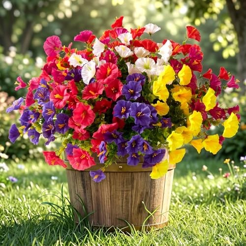 12 Multi-colour(2 Purple, 2 Red, 2 Fuchsia, 2 Hot Pink, 2 White, 2 Yellow)