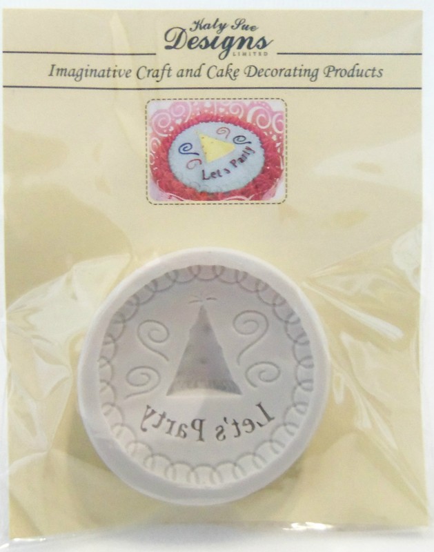 Katy Sue Designs Let’s Party Hat Cupcake Decorating Food Safe Silicone Mold