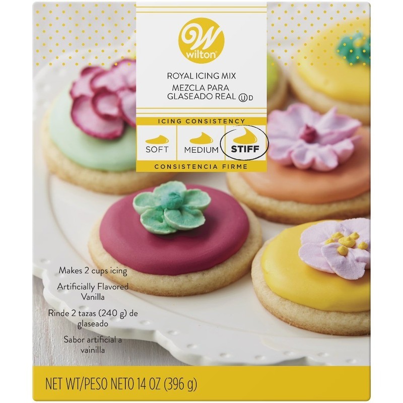 Royal Icing Mix for Cookies and Cakes Vanilla Flavored Stiff Consistency 13.9 oz