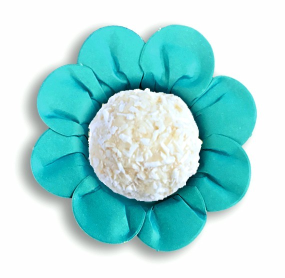 Wholesale Daisy Flower Candy Cups 6 Pack Case: Teal - 50% OFF Retail gallery