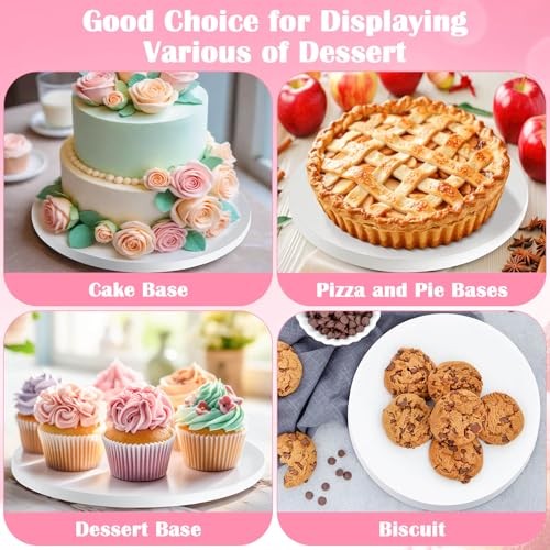 14 PCS 12 inch Cake Drum,1/2" Thick Cake Boards 12 inch Round, 14pcs/12 Inch gallery