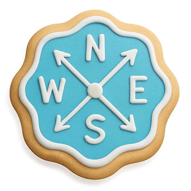 Four Directions Badge Cookie Cutter & Stamp, Fondant & Clay Cutter - 3.9x4" gallery