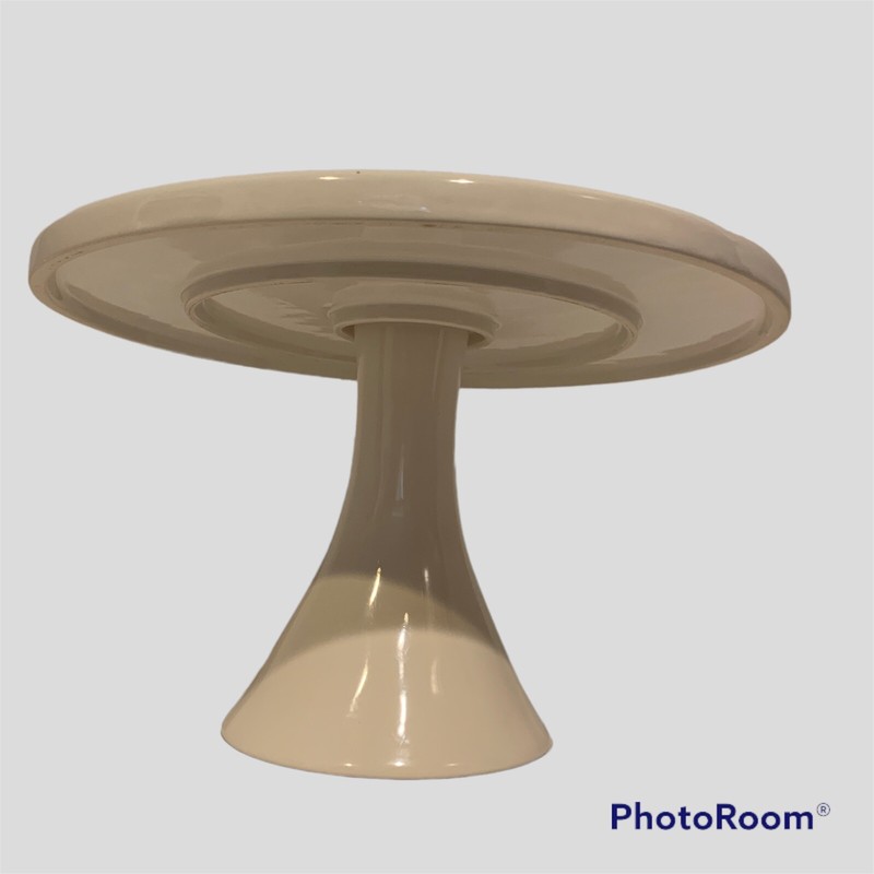 Rae Dunn TASTY Cake Stand 7” High 12” Round gallery