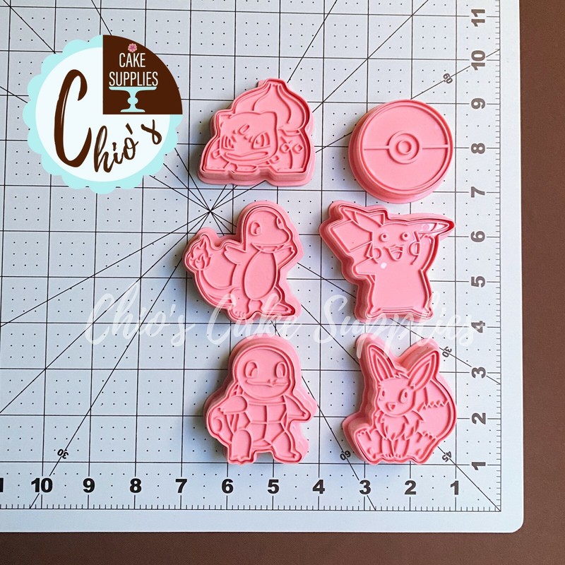 Video Game Themed Cookie Cutter With Stamp/ Embosser, 12 pieces Set gallery