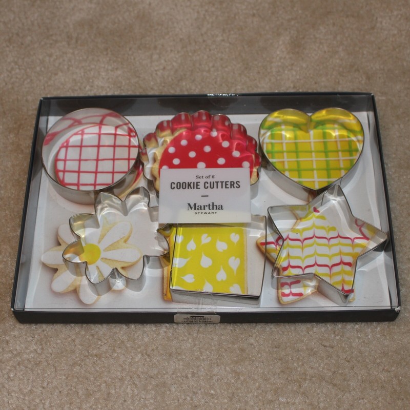 Set of 6 Cookie Cutters | Stainless Steel | Martha Stewart Collection | NEW gallery