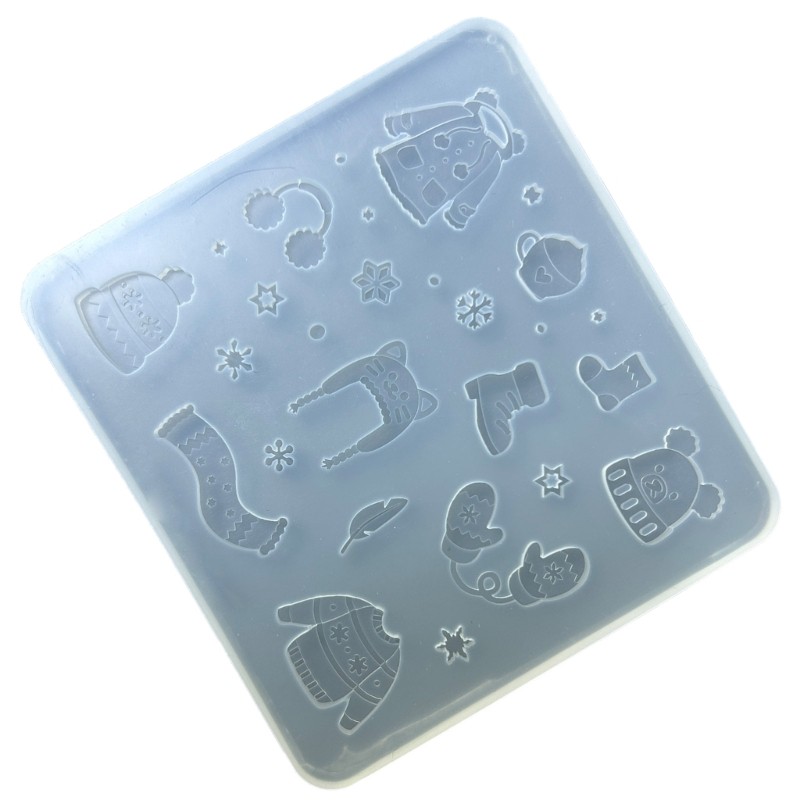 Clay Moulds Silicone Fondant Moulds Winter Clothes Shape Crafting Moulds gallery