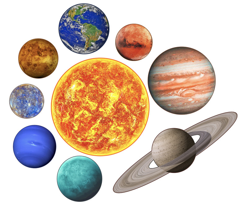 Edible Solar System -Planets -Outer Space edible cake decoration