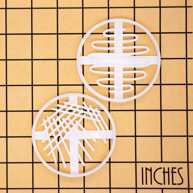 Set of 2 Petri Dish Cookie Cutters -Quadrant & Continuous Streak microbiology gallery