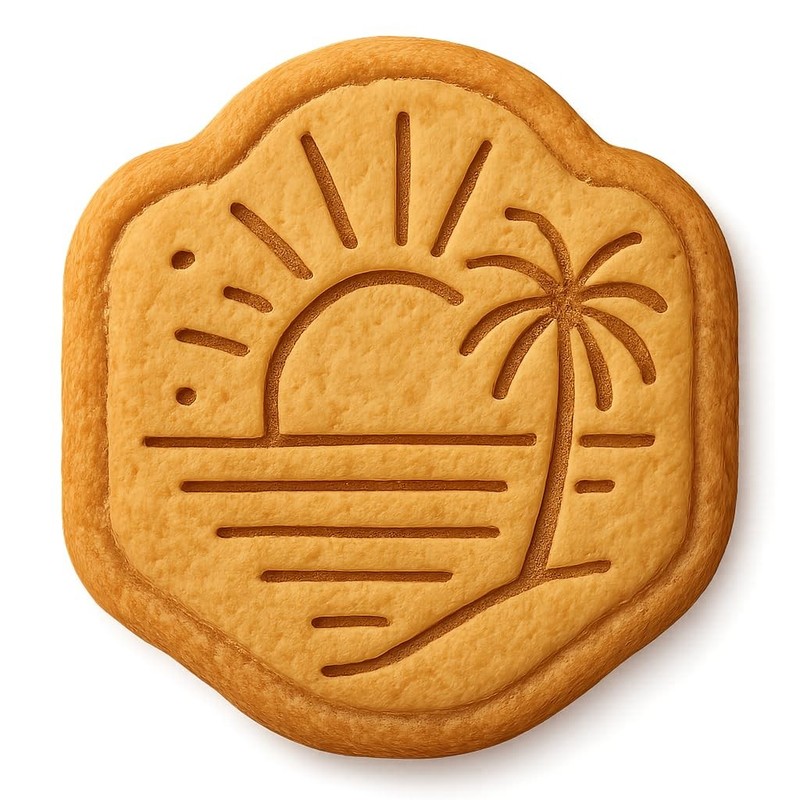 Sunset Boho Cookie Cutter & Stamp, Fondant & Clay – 4×4