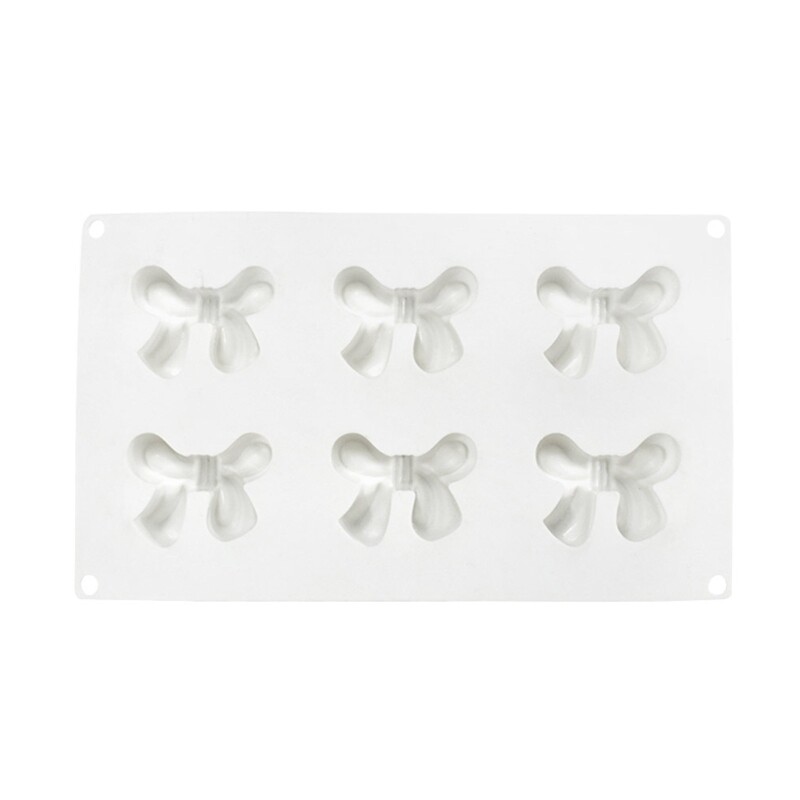 Exquisite for Creative Bowknot Mold Cake Chocolate Soap Decorating Tool Gift