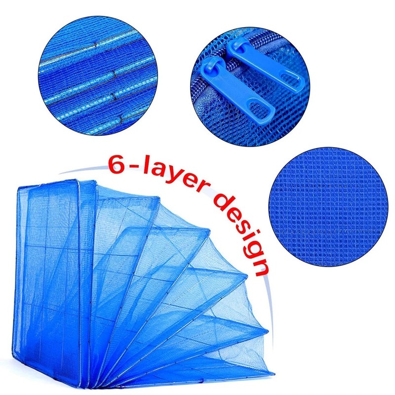 Hanging Drying Net Foldable Drying Rack Net Dryer 19.7"x19.7"x37.4" 6 Layer F... gallery