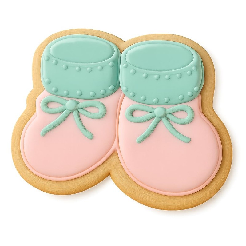 Booties Reveal Cookie Cutter & Stamp – 4×3.6 Fun Kitchen Baking