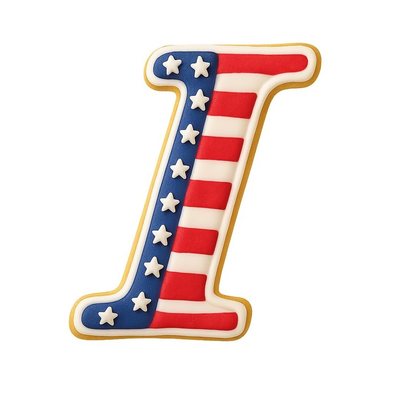 Cursive Letter I Cookie Cutter 4" Tall Alphabet for Baking & Fondant gallery