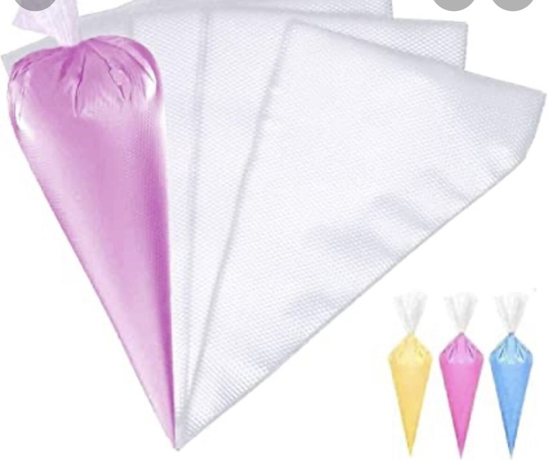 200 Piece Frosting Pastry Bags 12inch Disposable Piping Bags Tip less New