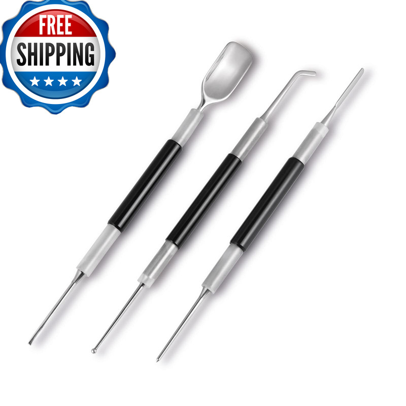 Santow Latte Art Tools Set 3Pcs Coffee Art Pen Stainless Steel For Cappuccino
