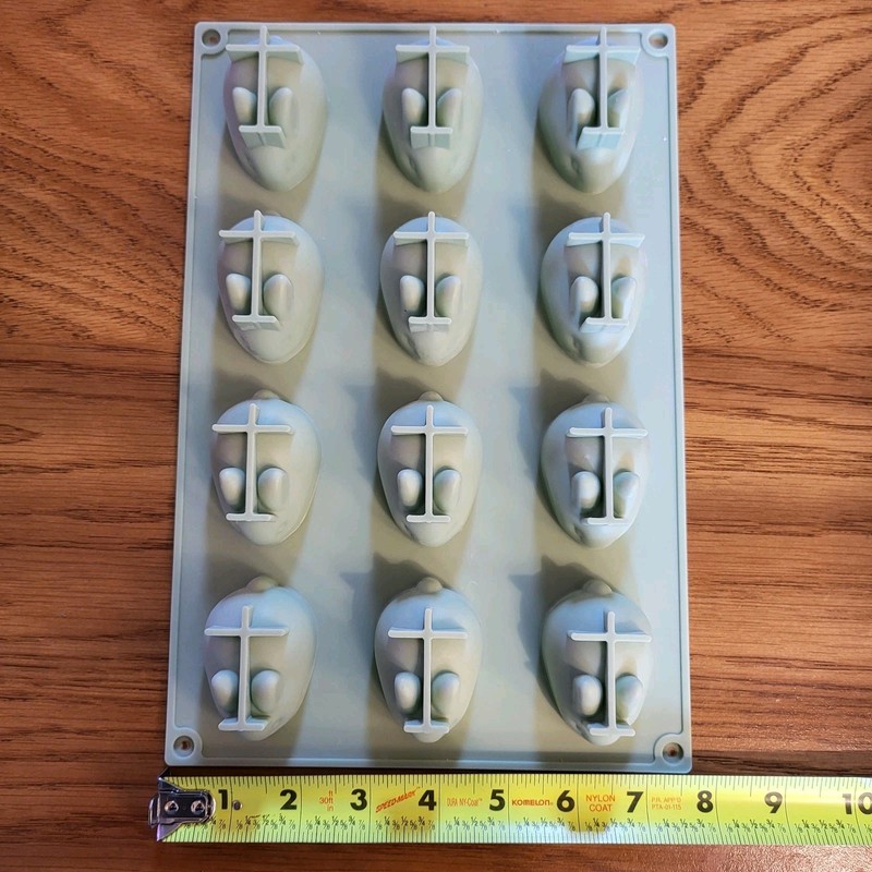 Silicone Bunny Rabbit Candy Cake Pop Mold 12 Cavities, 1.5″ – 2PACK