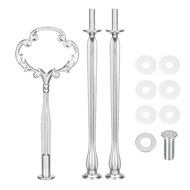 Cake Tray Stand Metal Fruit Plate Stand 3 Tier Heavy Metal Cupcake Dessert Pl…