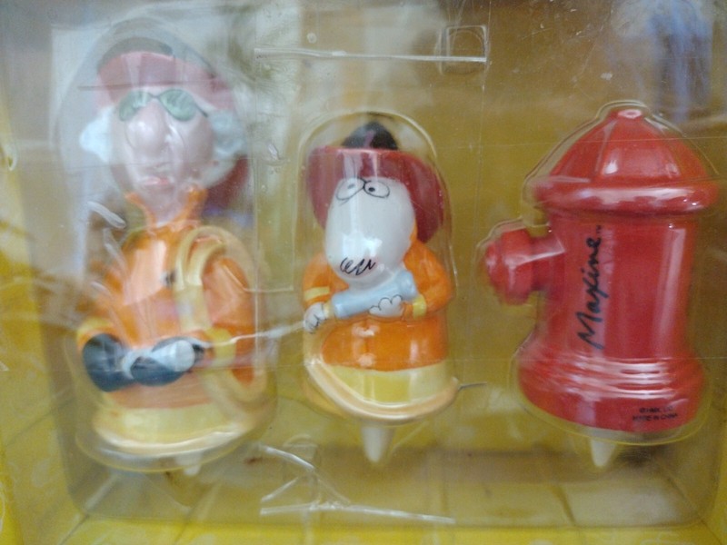 MAXINE SET of 3 CAKE TOPPERS MAXINE FLOYD AND FIRE HYDRANT HALLMARK BOXED gallery