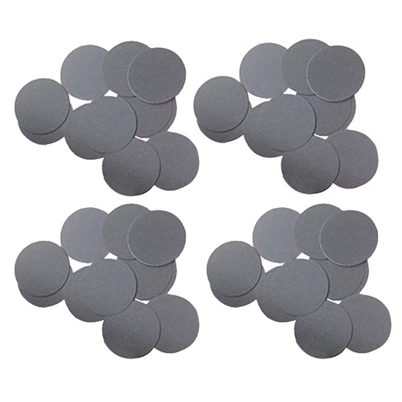 Tosnail 48 Pieces Removable Bottoms Replacement Discs for 12 4 cm, Black