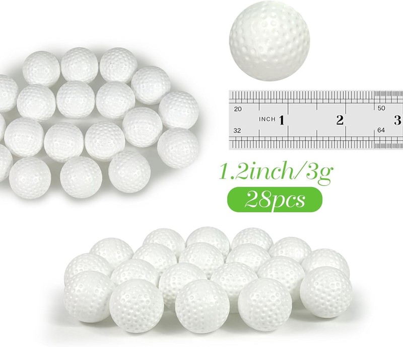 Plastic Golf Ball Cupcake Decorations - 1.1 Inches gallery